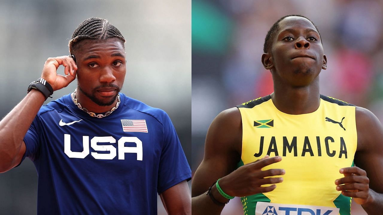 Fans react to Noah Lyles and Oblique Seville at the Racers Grand Prix 