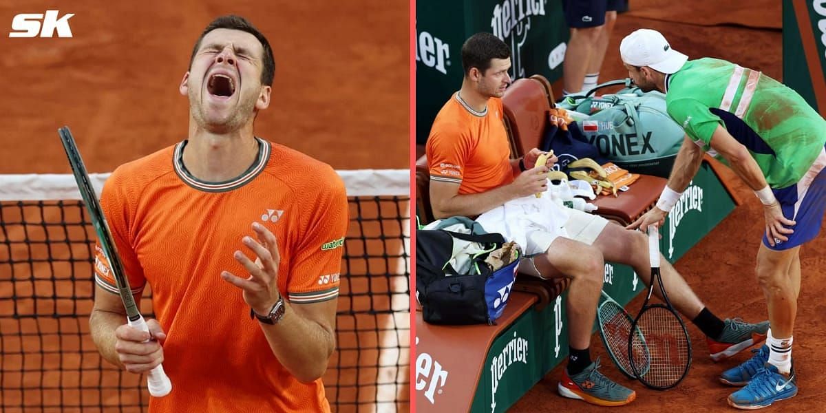 Hubert Hurkacz asking Grigor Dimitrov to change umpire angers fans (image source: GETTY)