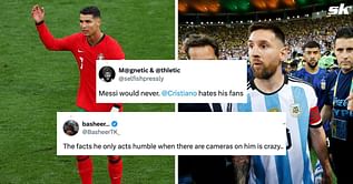 “Acts humble when there are cameras”, “Messi would never” - Fans react as new footage shows Cristiano Ronaldo reaction to Euro 2024 pitch invader
