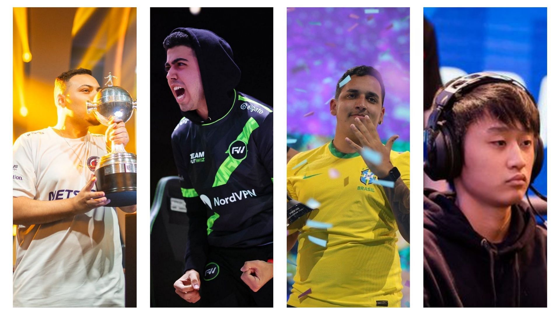 Mark11, Nathansr22, PHzin, and Web Nasri have already confirmed their participation in EA FC Esports World Cup 2024 (Images via liquipedia.net)