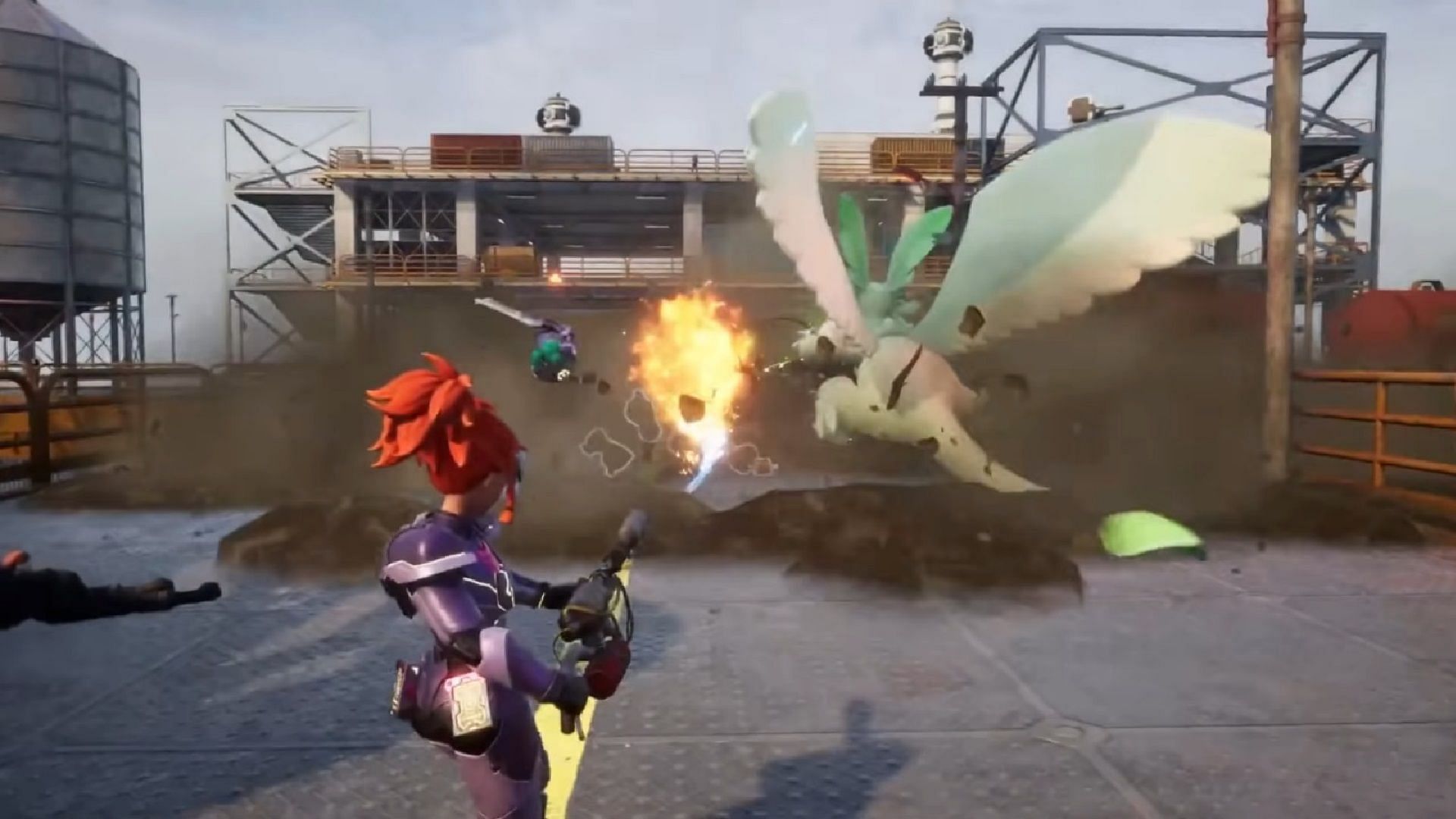 The Flamethrower is such a simple, but effective weapon. (Image via Pocketpair)