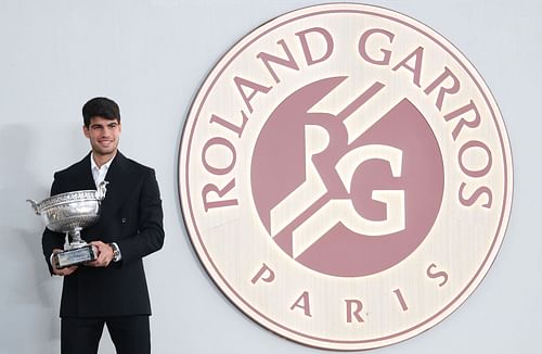 Carlos Alcaraz at the 2024 French Open. (Photo: Getty)