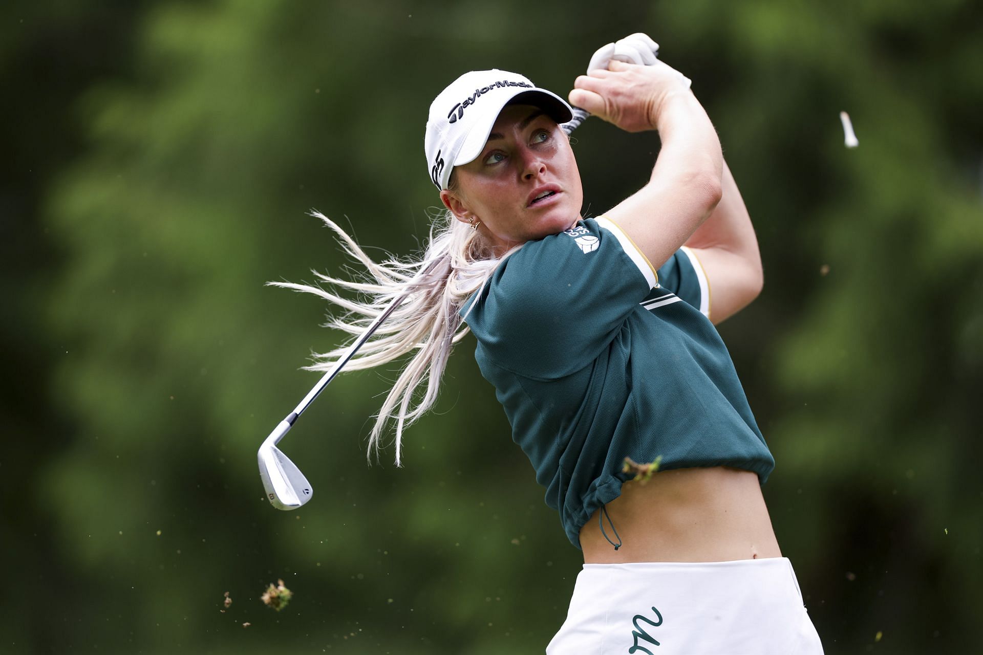 Charley Hull drives during the KPMG Women&#039;s PGA Championship, Final Round - Getty Images