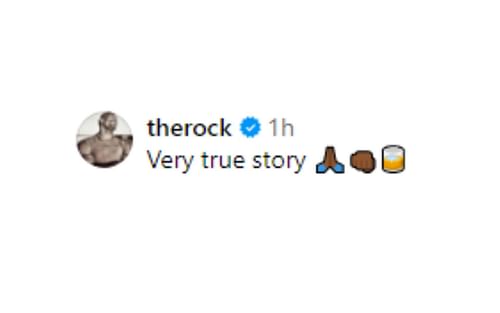 Dwayne Johnson reacts to Dana White's comments