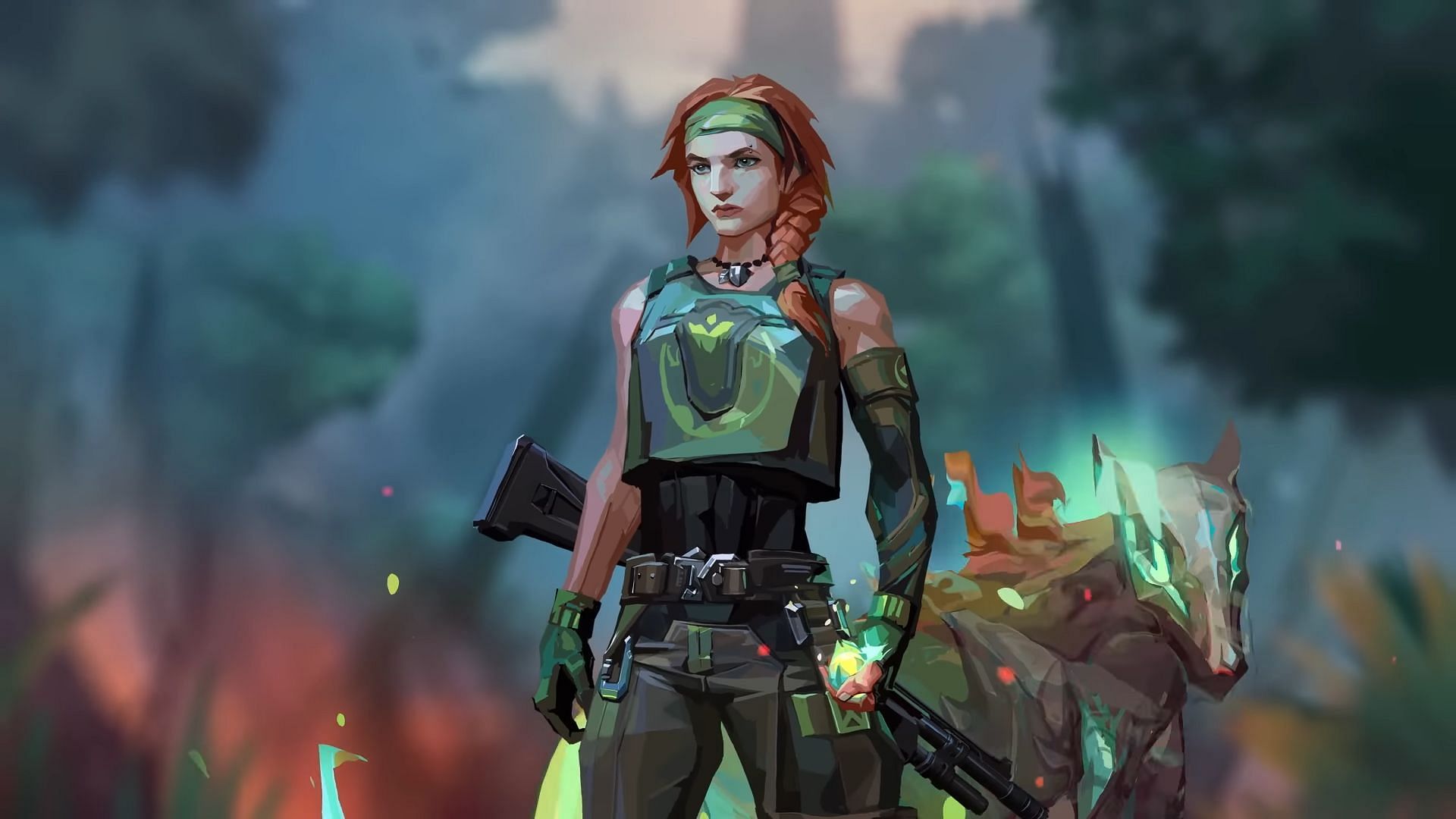Skye from her Agent reveal trailer (Image via Riot Games)
