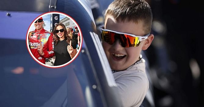 Kyle Busch’s wife Samantha reveals Brexton’s “criteria for a swipe right” on dating apps as he helps father’s social media manager