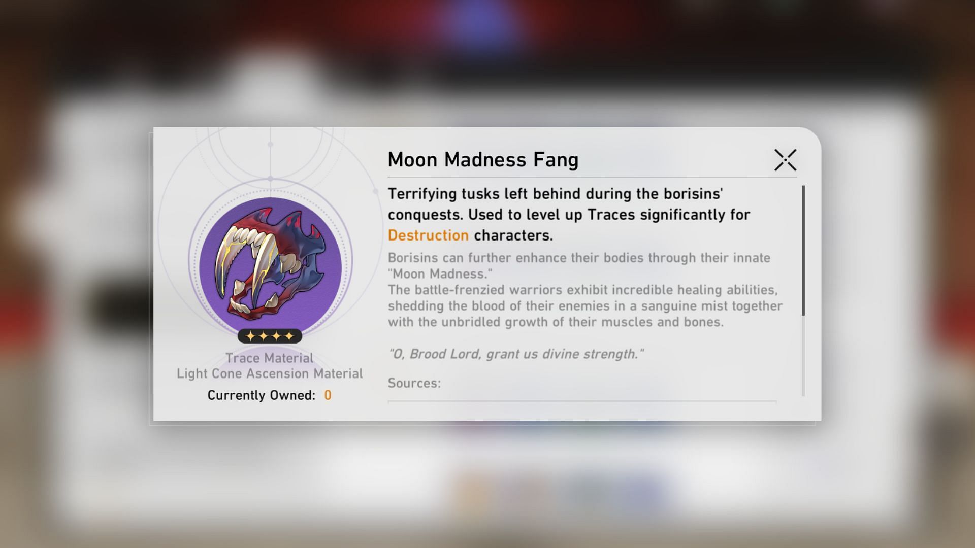 Moon Madness Fang (Image via HoYoverse)