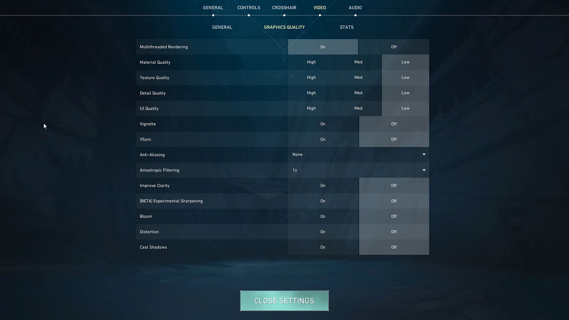 Best Valorant graphics settings to boost the FPS count. (Image via Riot Games)