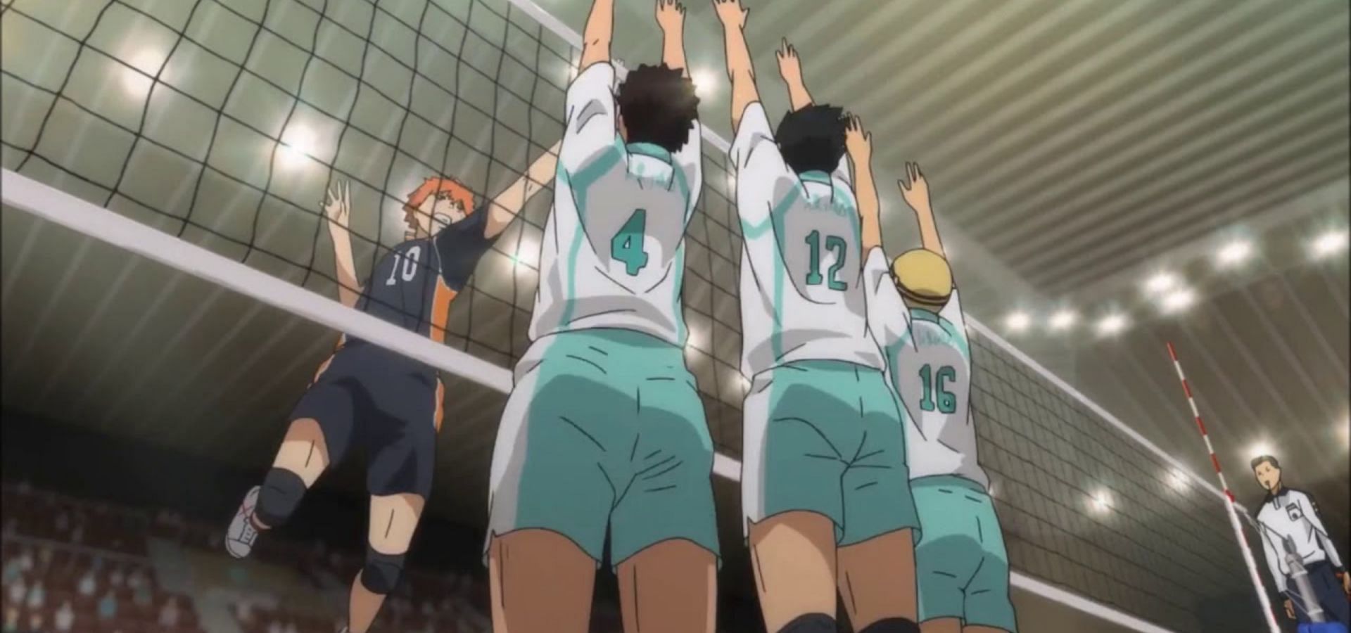 Final Point vs. Aoba Johsai (Image via Production I.G)