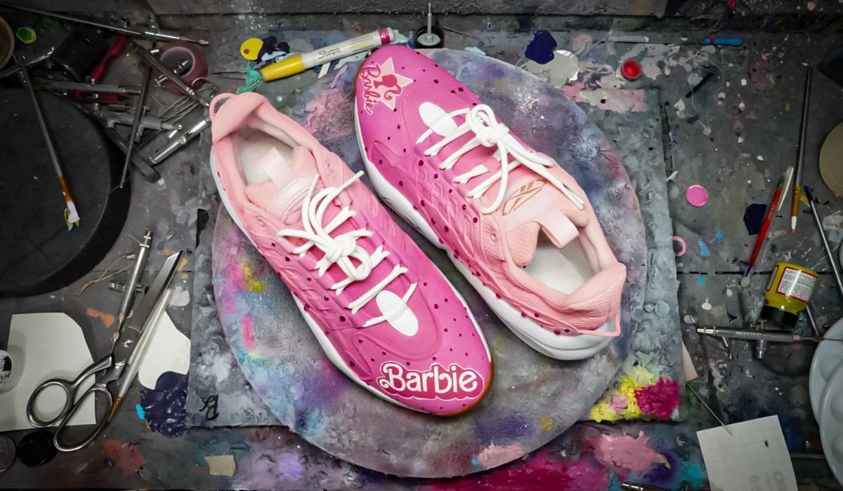  Reese will wear &quot;Barbie&quot; edition Reebok sneakers in the game against Indiana Fever. (Credit: Marvin Baroota)