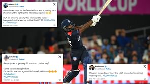 "If Aaron Jones doesn't get the USA interested in cricket, nothing will" - Fans react to the explosive knock in USA vs CAN 2024 T20 World Cup clash