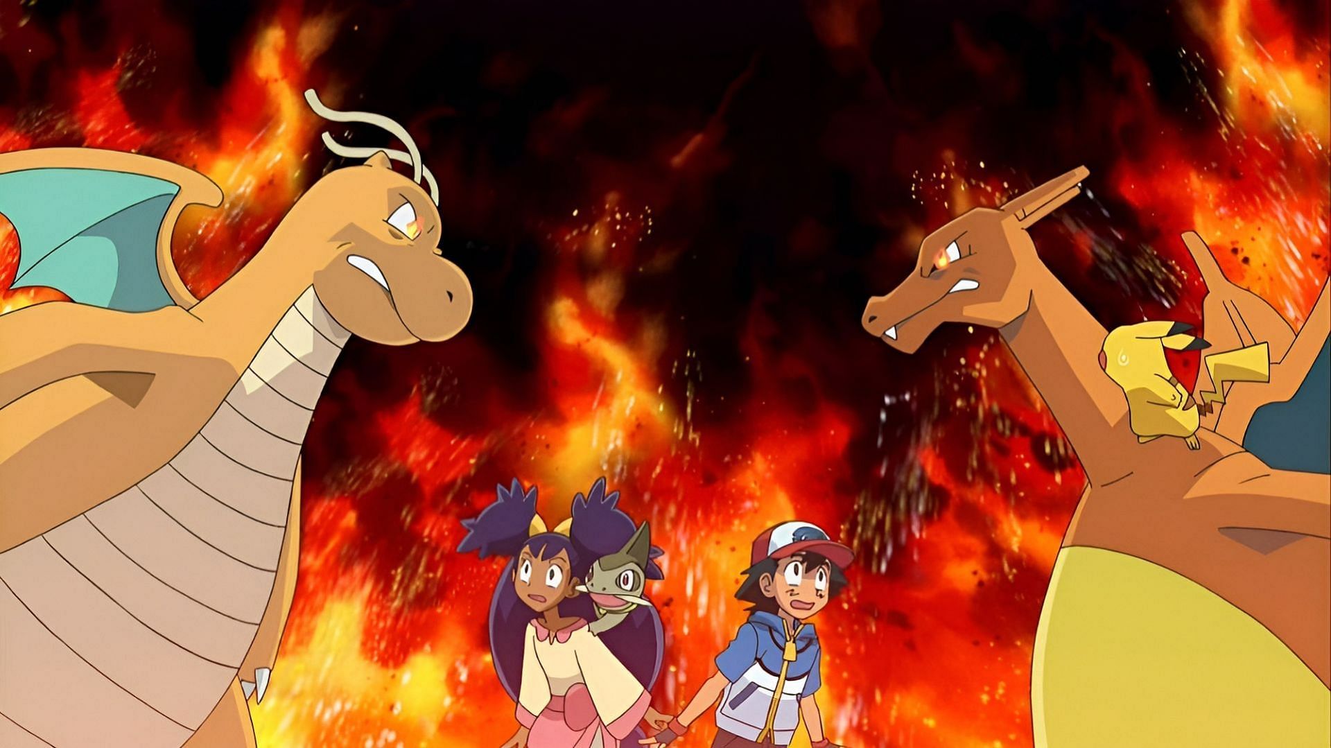 Ash&#039;s Charizard returns in this Pokemon Black and White episode, but not as expected (Image via The Pokemon Company)