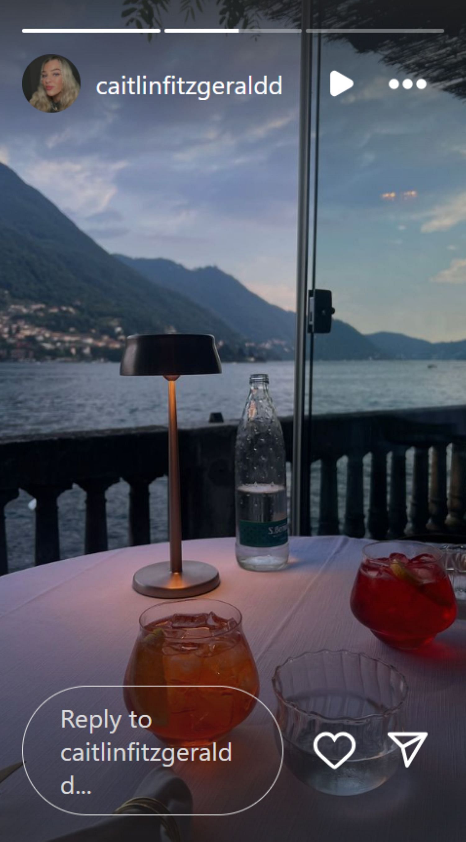 Lake Como view from the hotel