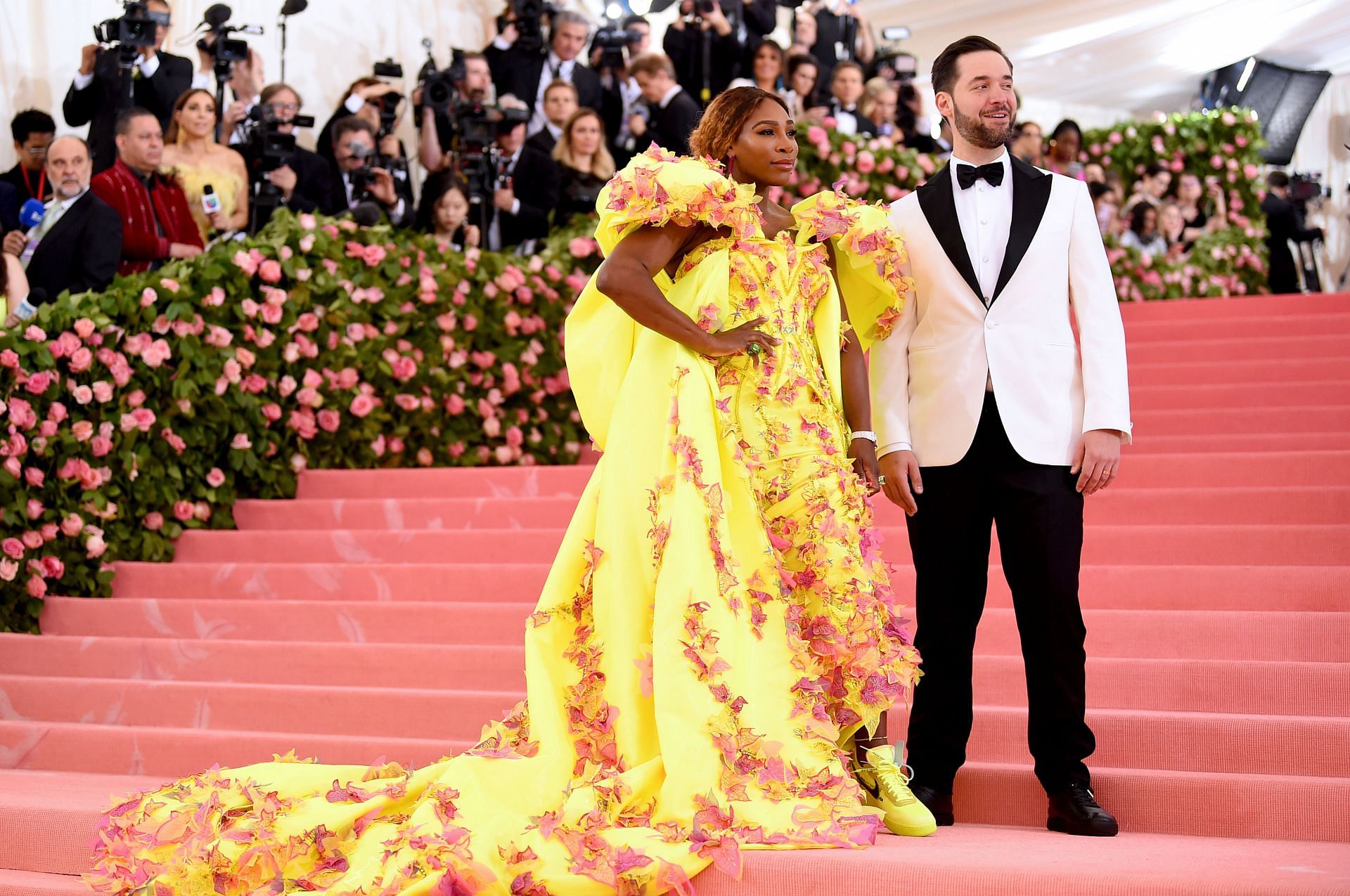 Serena Williams and Alexis Ohanian at the 2019 Met Gala