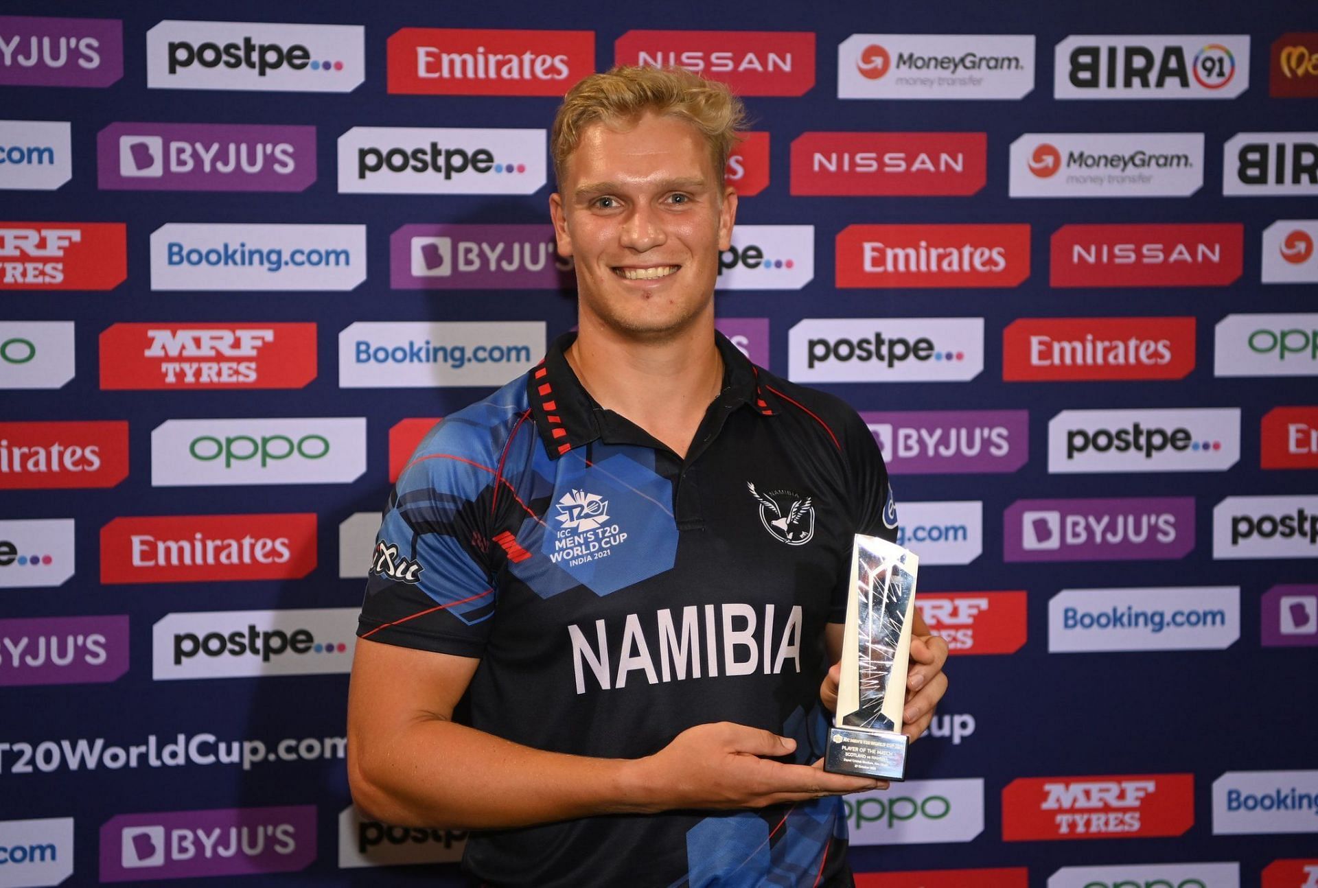 Ruben Trumpelmann of Namibia (Credits: X / CricketNamibia1)