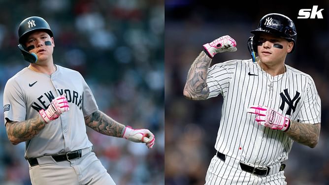 In Photos: Yankees outfielder Alex Verdugo meets up with young fan Mostyn Hummel ahead of game in the Bronx