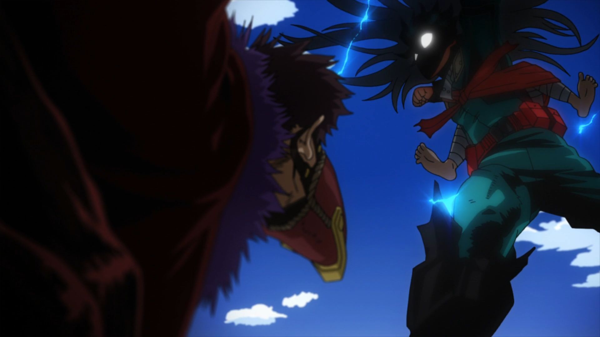 Deku (right) versus Overhaul (left) as seen in the anime (Image via BONES)