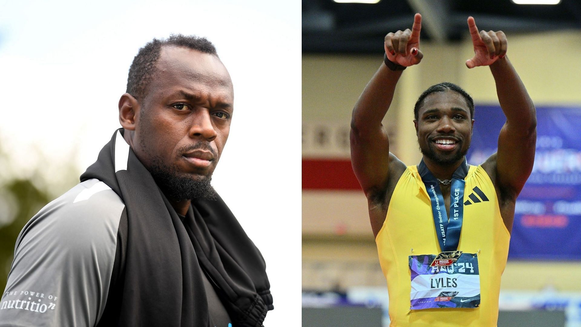 Olympian Usain Bolt and Noah Lyles