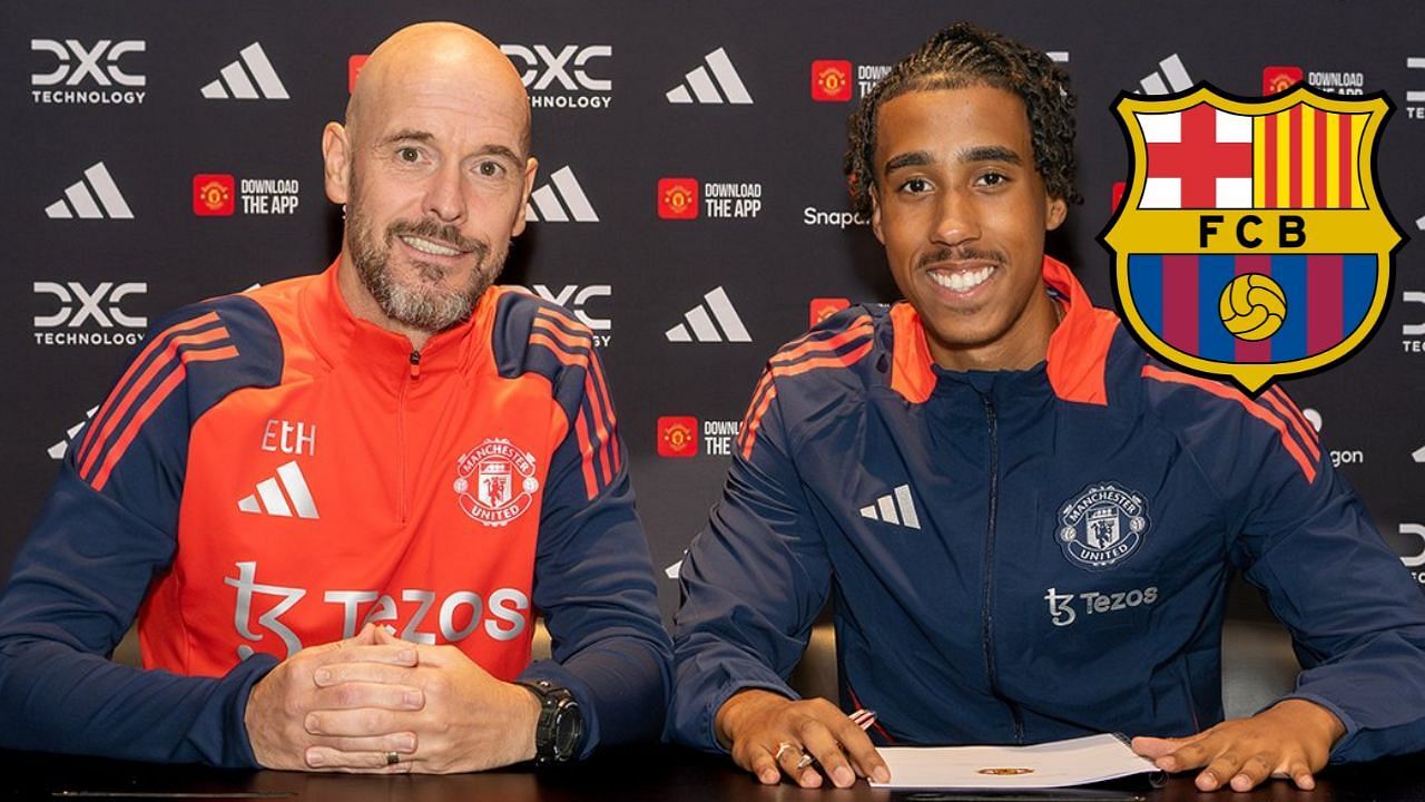 The UK podcaster thinks Leny Yoro will leave Manchester United early (Image credit: Manchester United on X).