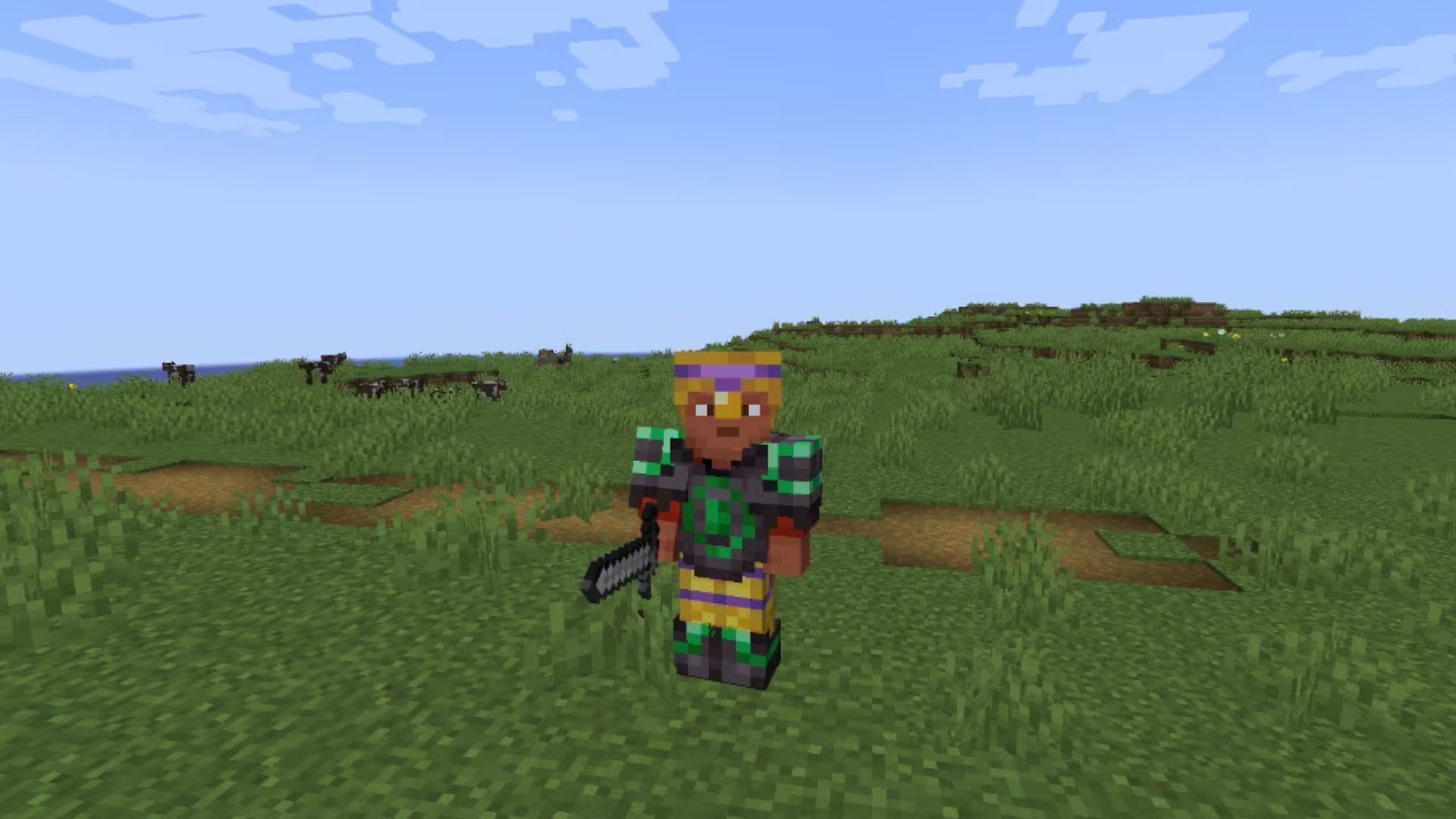 The armor trims in Minecraft make the armor look very cool (Image via Mojang Studios)