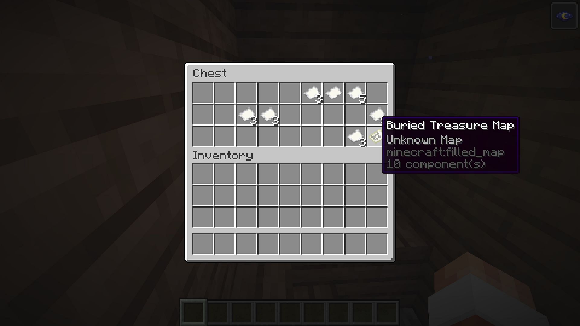 Explorer and buried treasure maps in Minecraft aren&#039;t acquired from crafting (Image via Mojang)