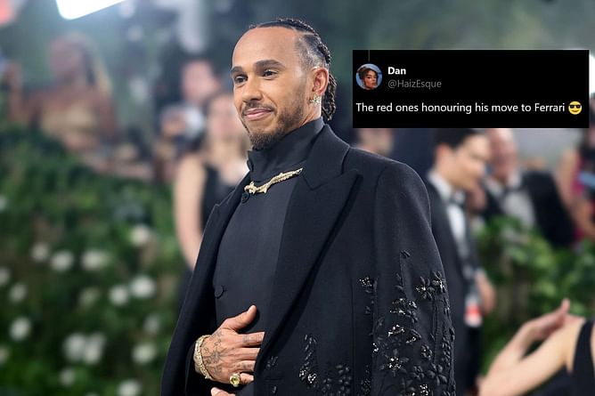 “Honouring his move to Ferrari”: Fans react to Lewis Hamilton’s recent collaboration with Dior