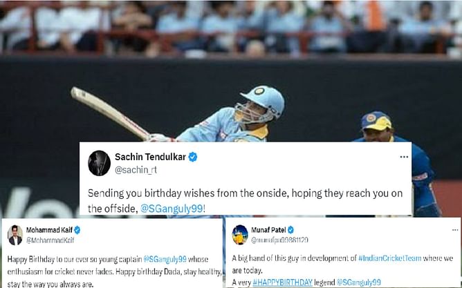 "Big hand of this guy in development of Indian Team where we are today"- Indian cricket fraternity and fans wish Sourav Ganguly on 52nd birthday