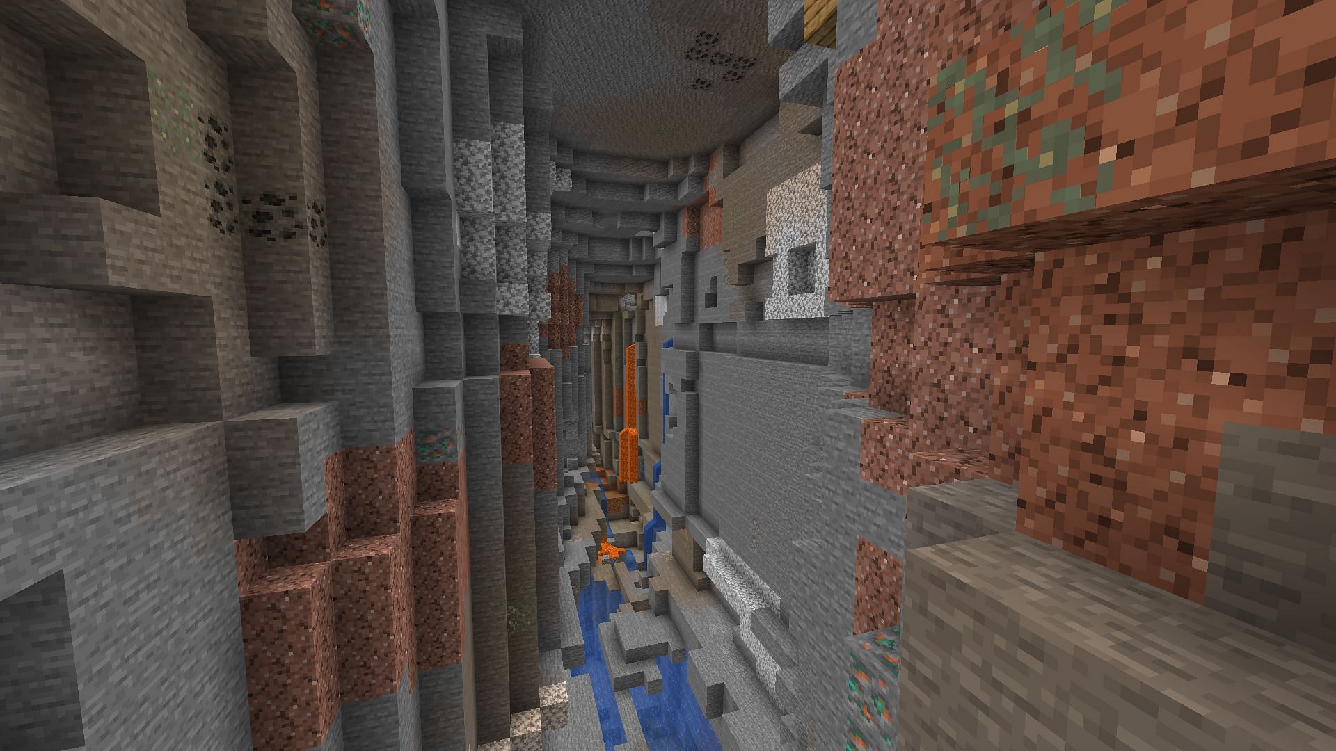 Ravines are much less treacherous to explore with Feather Falling (Image via Mojang)