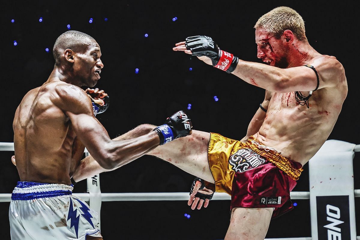 Bampara Kouyate pulled off the improbable TKO win against Luke Lessei at ONE Fight Night 23. [Photo via: ONE Championship]