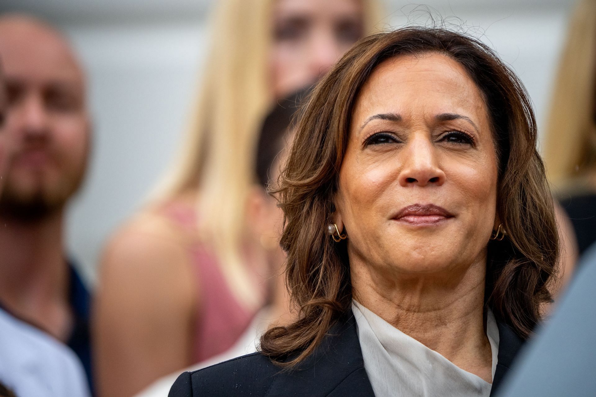 Vice President Harris Delivers Remarks Celebrating NCAA Championship Teams - Source: Getty