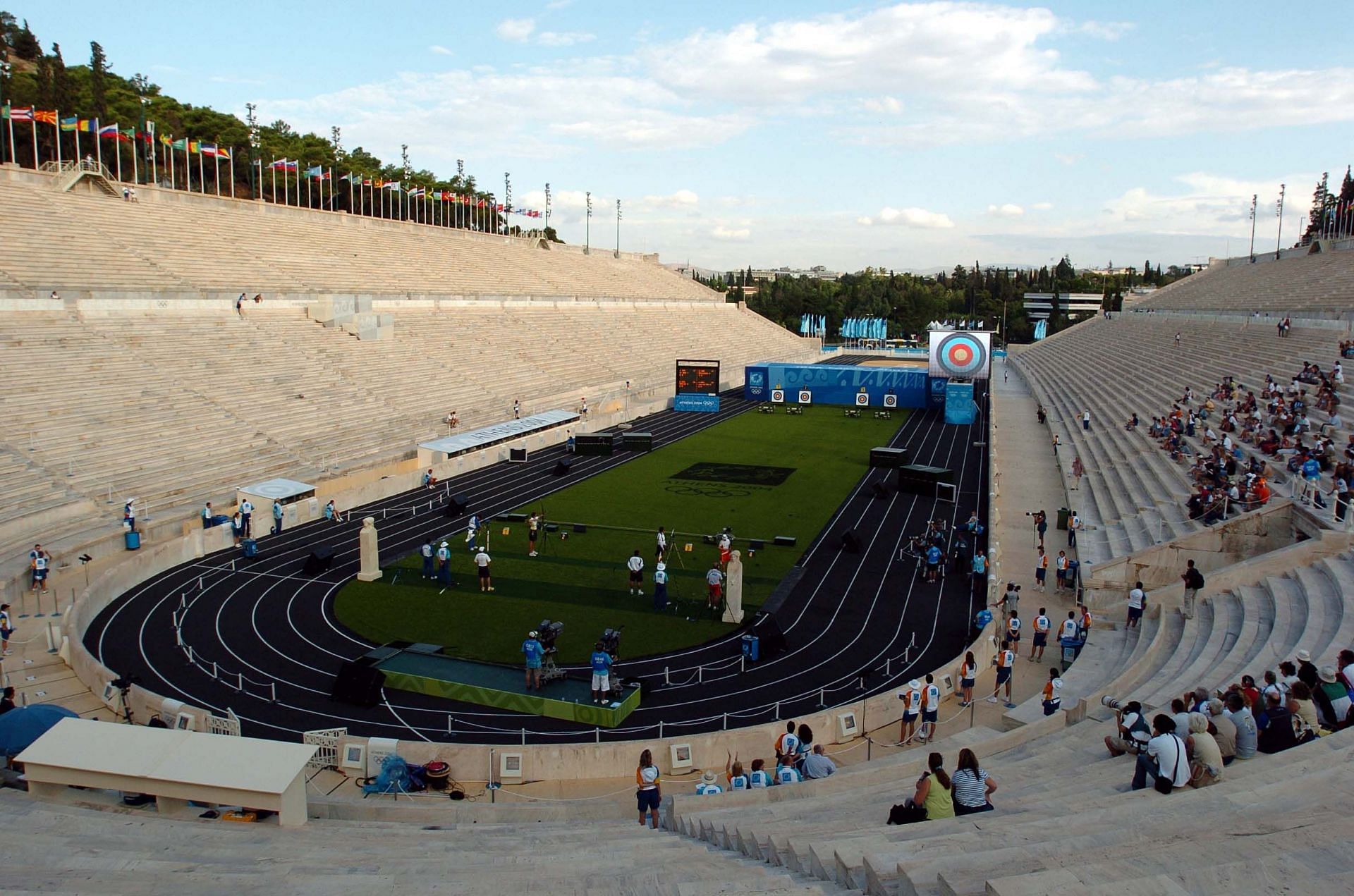 The historic Panathinaiko Stadium (site of the fir