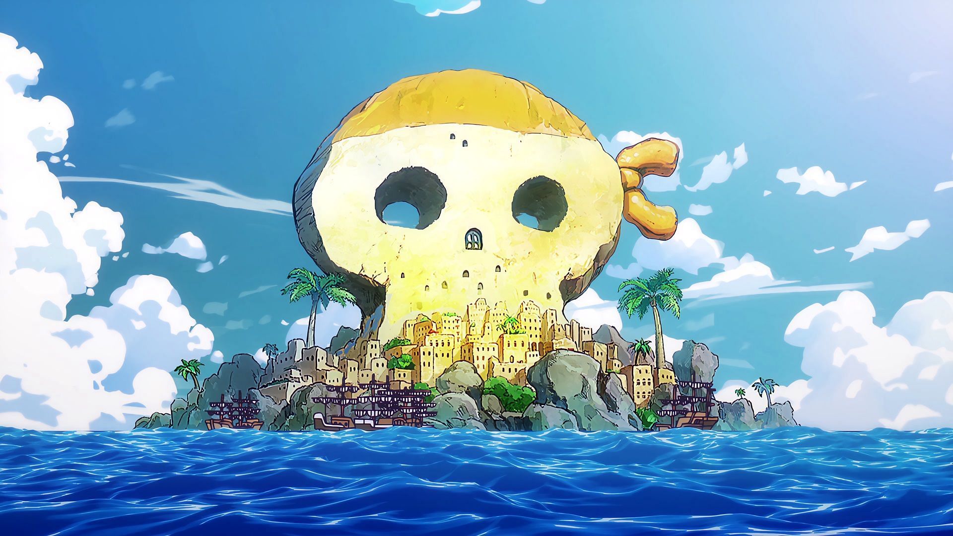 The island of Hachinosu (Image via Toei Animation)