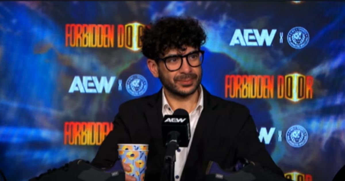 Tony Khan at Forbidden Door III presser [Courtesy: AEW YouTube]