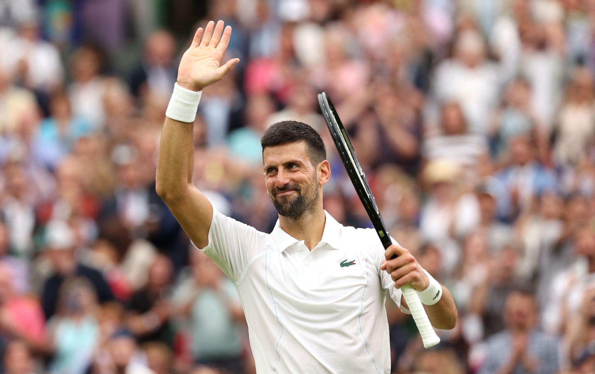 Novak Djokovic at the 2024 Wimbledon Championships