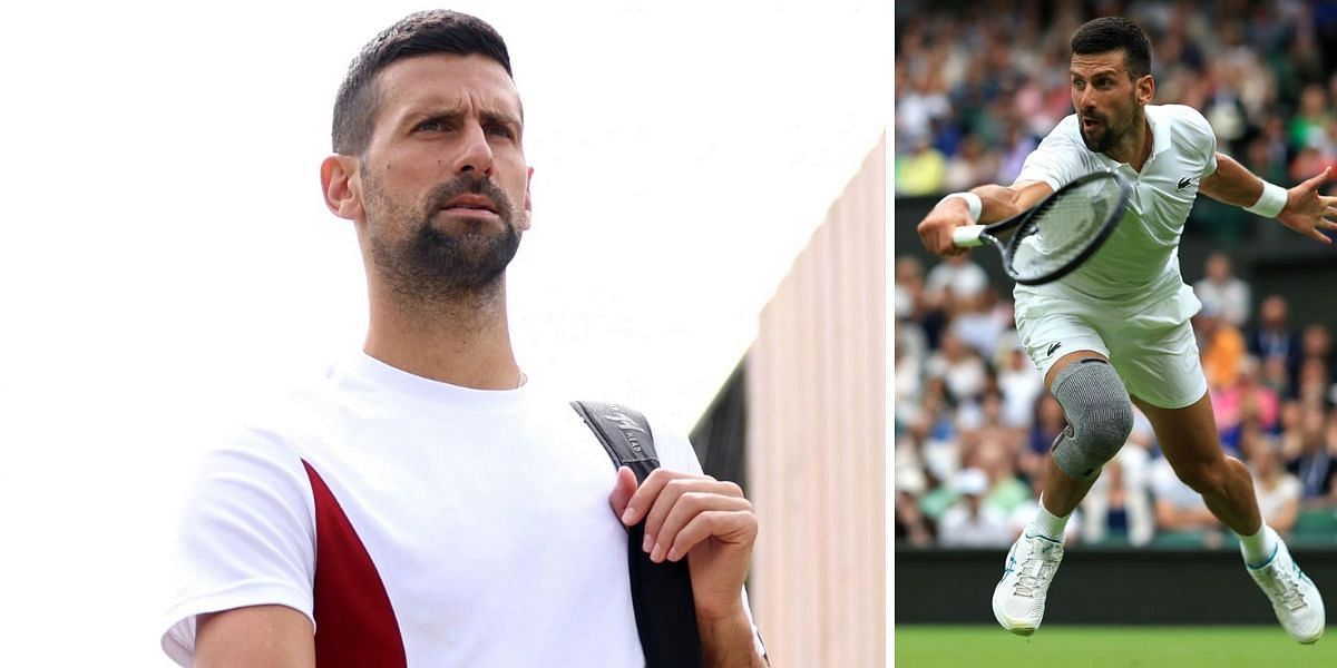 Novak Djokovic defeated Jacob Fearnley in the second round. (Photos: Getty)