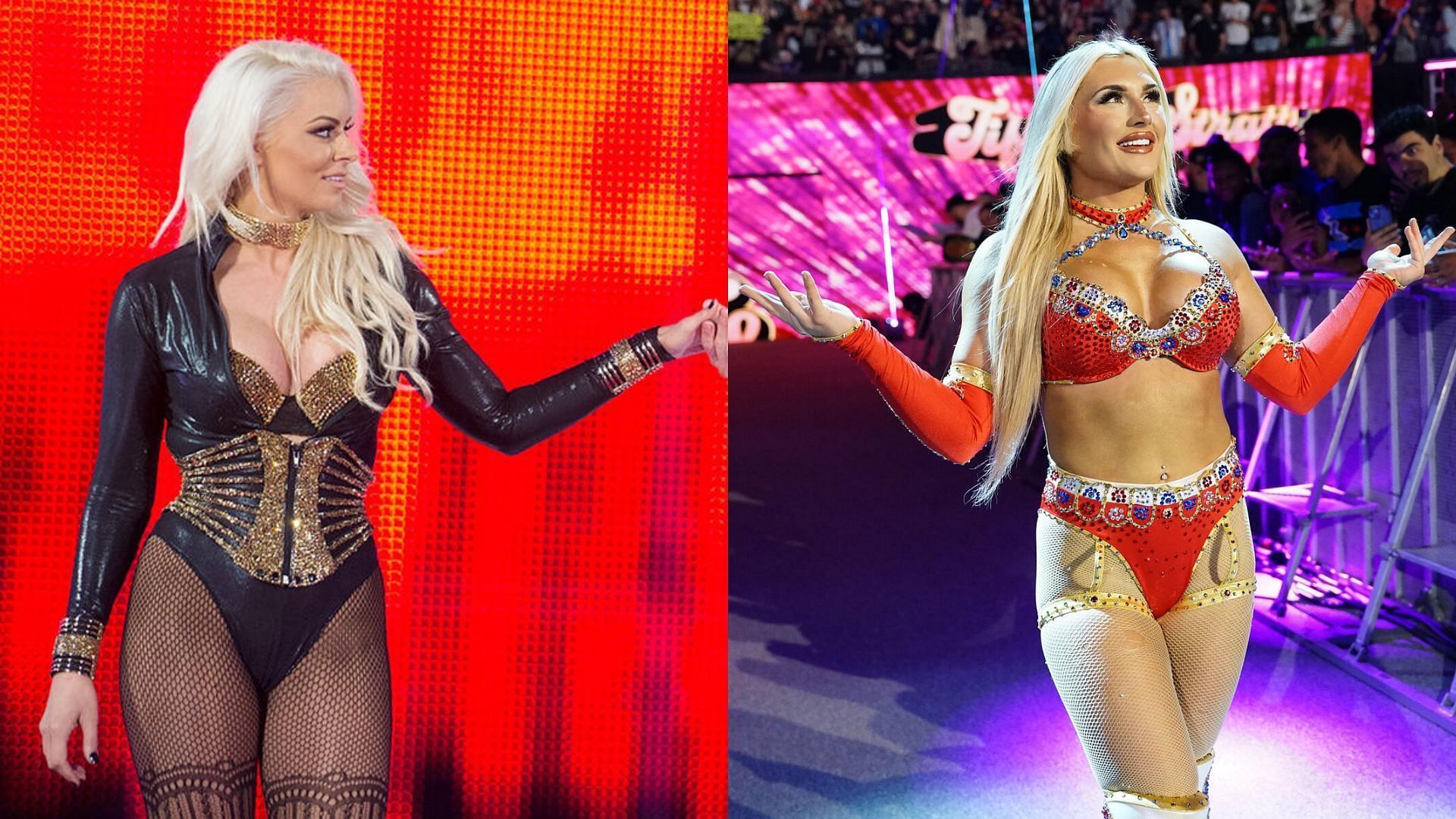 Maryse (left) and Tiffany Stratton (right) (Image Credits: WWE.com)