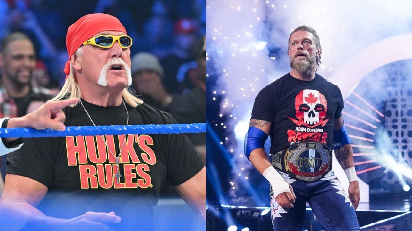 Hulk Hogan (left) Adam Copeland (right) [Image credits: WWE.com &amp; Adam Copeland