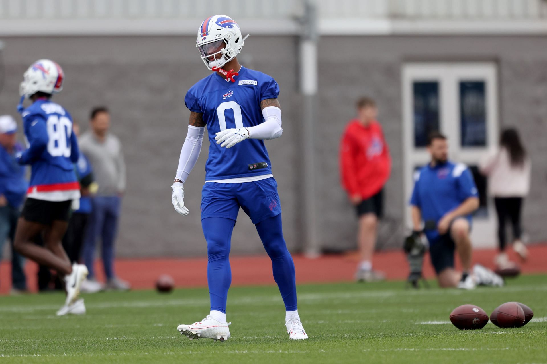 Keon Coleman during the Buffalo Bills&#039; mandatory minicamp