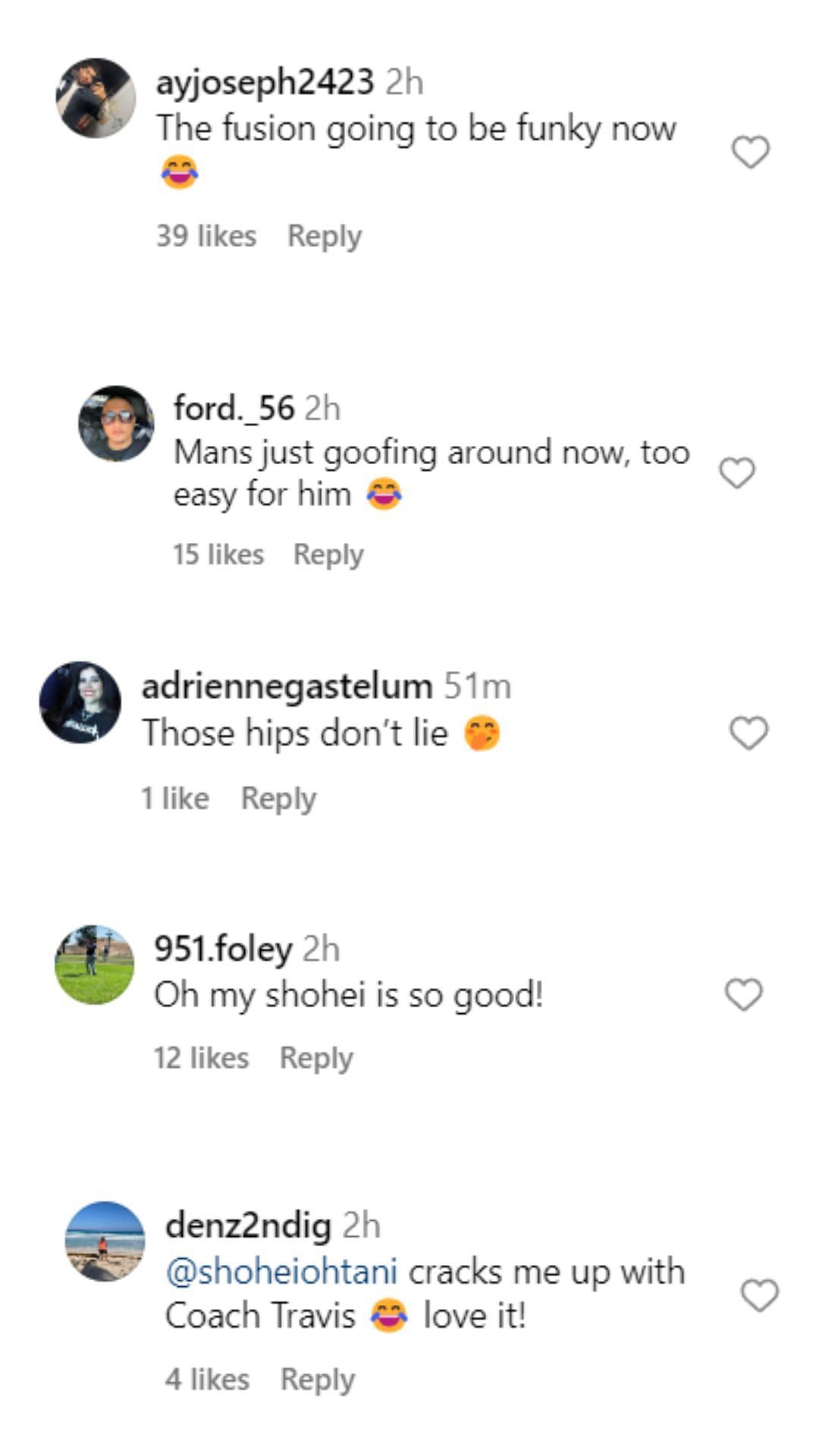 Fans react to Shohei&#039;s moves (Source: Instagram Dodgers Nation)