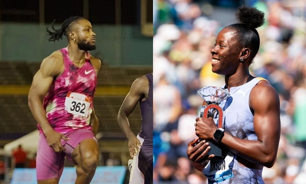 Shericka Jackson and Kishane Thompson to compete at Gyulai Istvan Memorial 2024 (Images: Shericka Jackson (Getty), Kishane Thompson (Instagram)