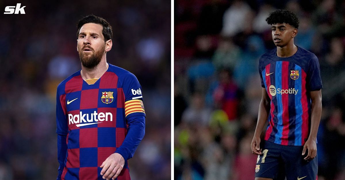 Lionel Messi and Lamine Yamal (Images via Getty)