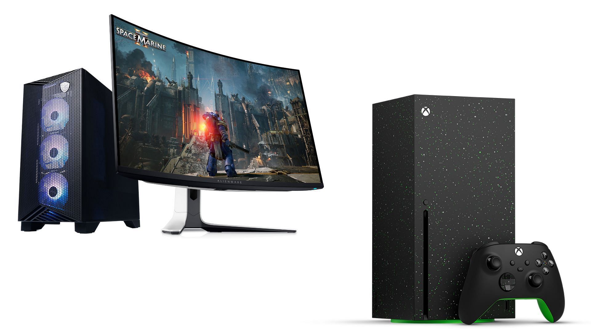 Both the Xbox and the PC offer great value for money (Image via Xbox, Dell, MSI)