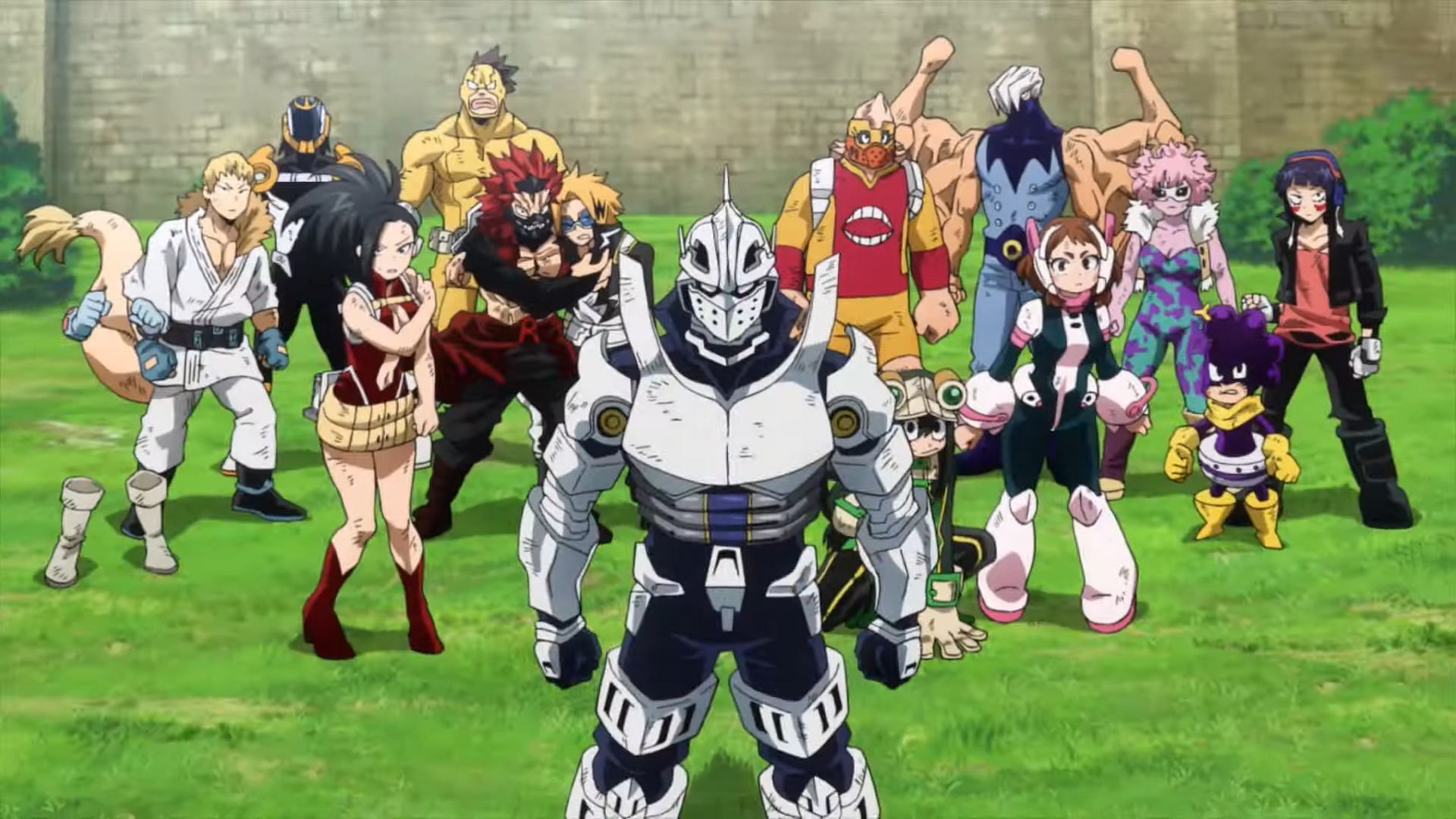 Class 1A as seen in My Hero Academia: You&#039;re Next (Image via BONES)