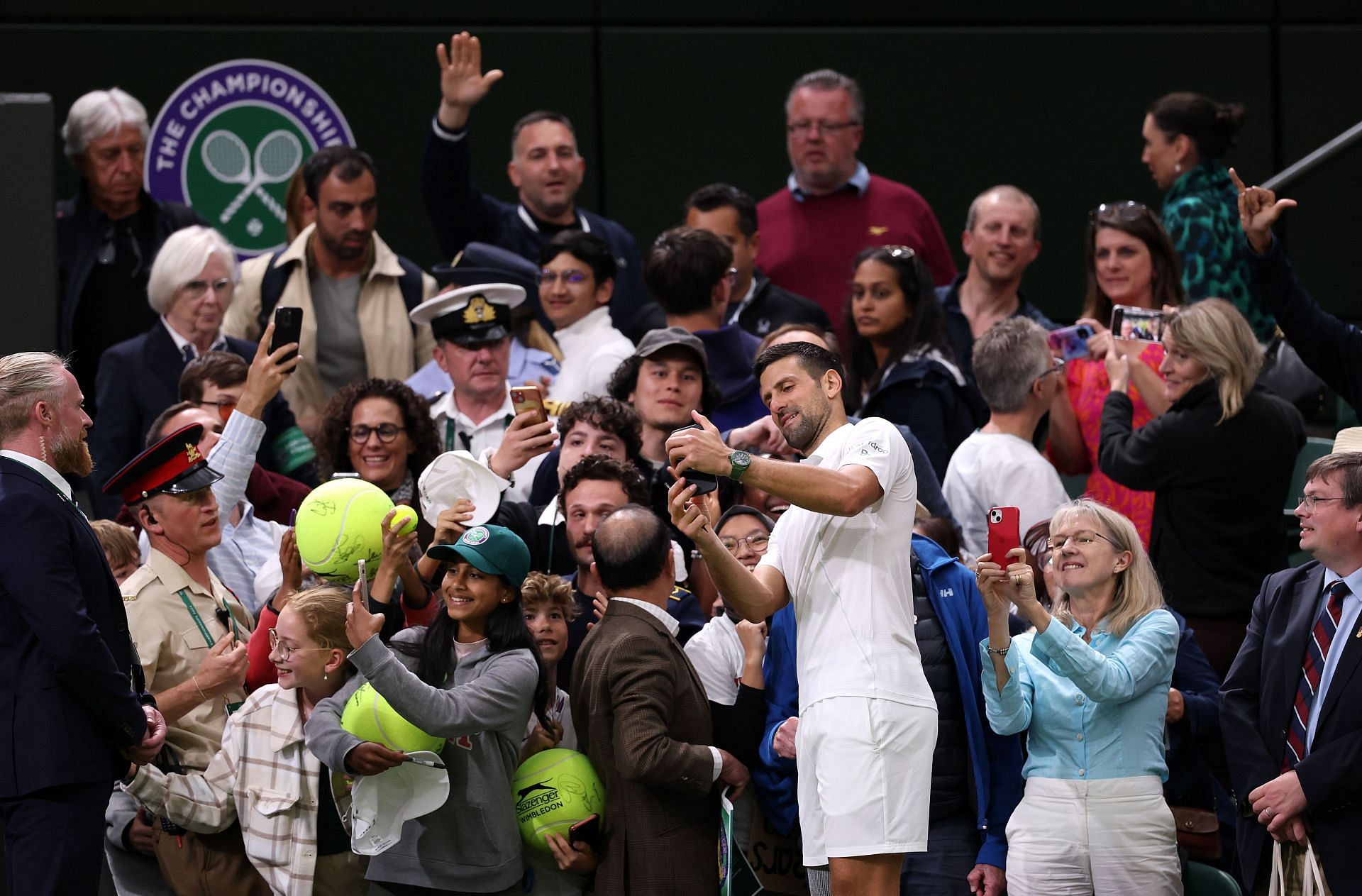 Novak Djokovic at the 2024 Wimbledon Championships - Getty Images