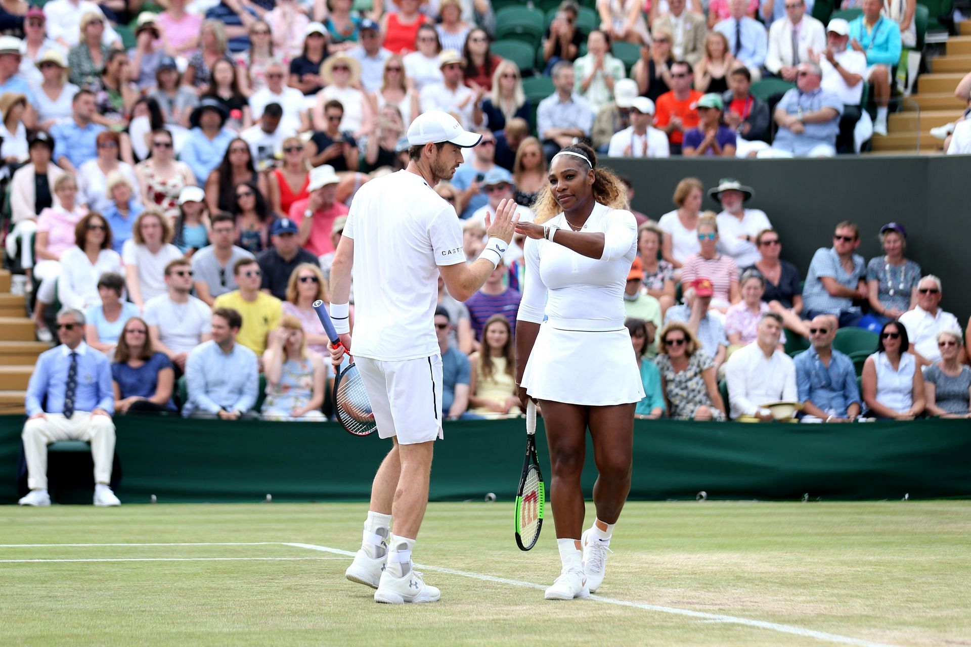 Andy Murray and Serena Williams at The Championships - Wimbledon 2019.