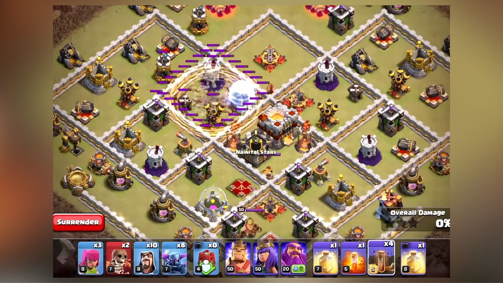 Army composition of Town Hall 11 Mass Pekka attacking strategy (Image via SuperCell)