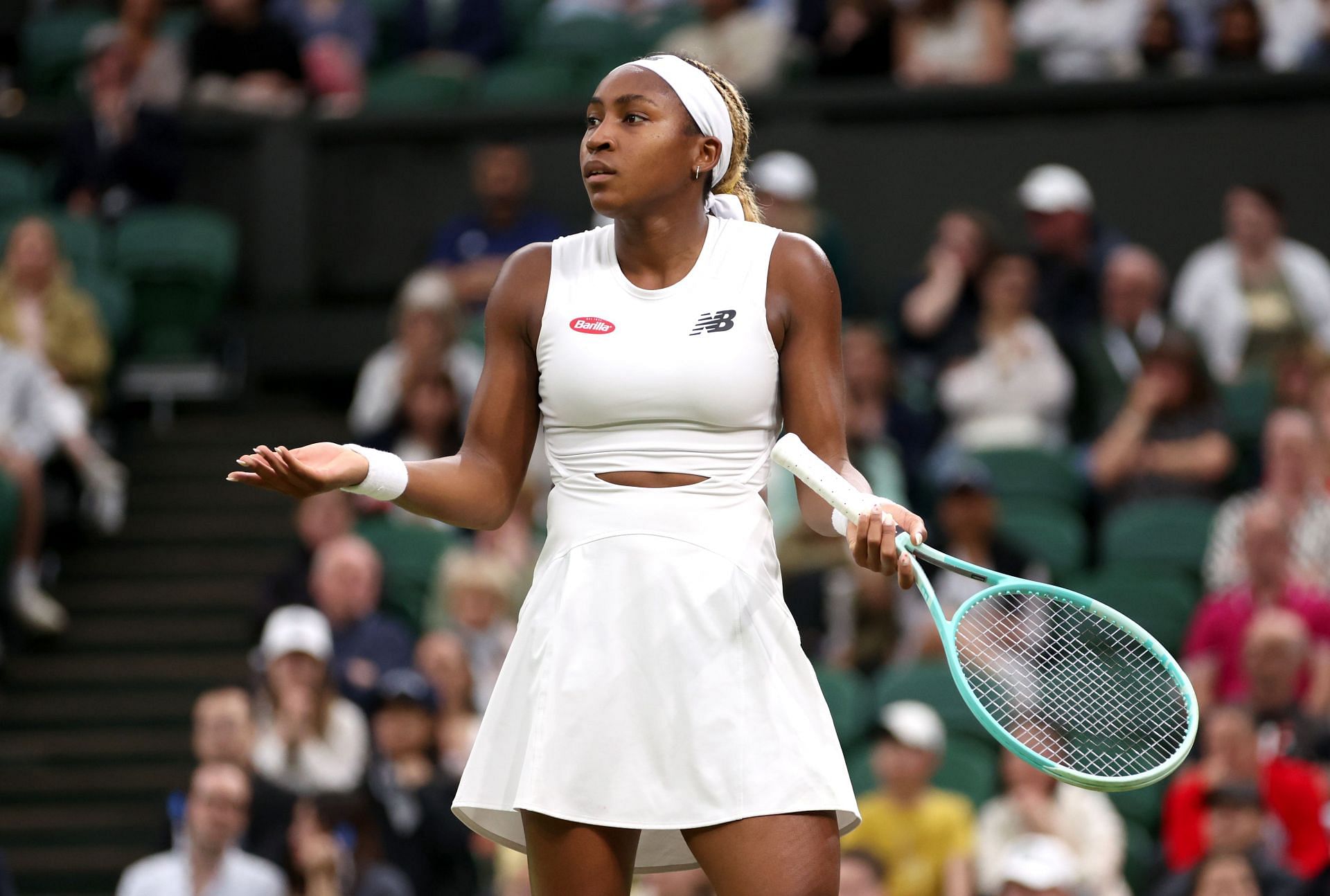 Coco Gauff at The Championships - Wimbledon 2024