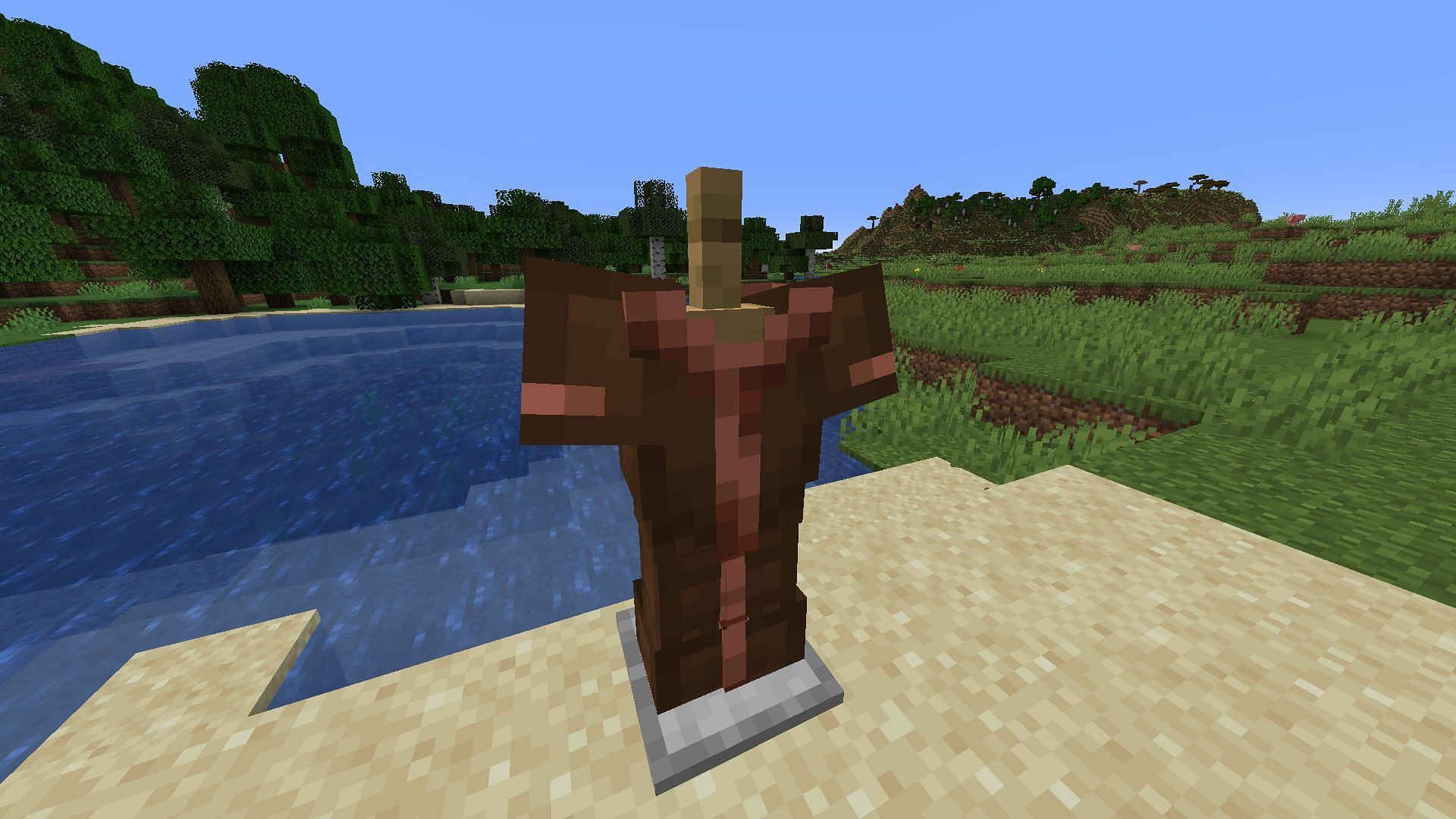 This Star Wars-themed Minecraft armor trim combo works best without a helmet (Image via Mojang)