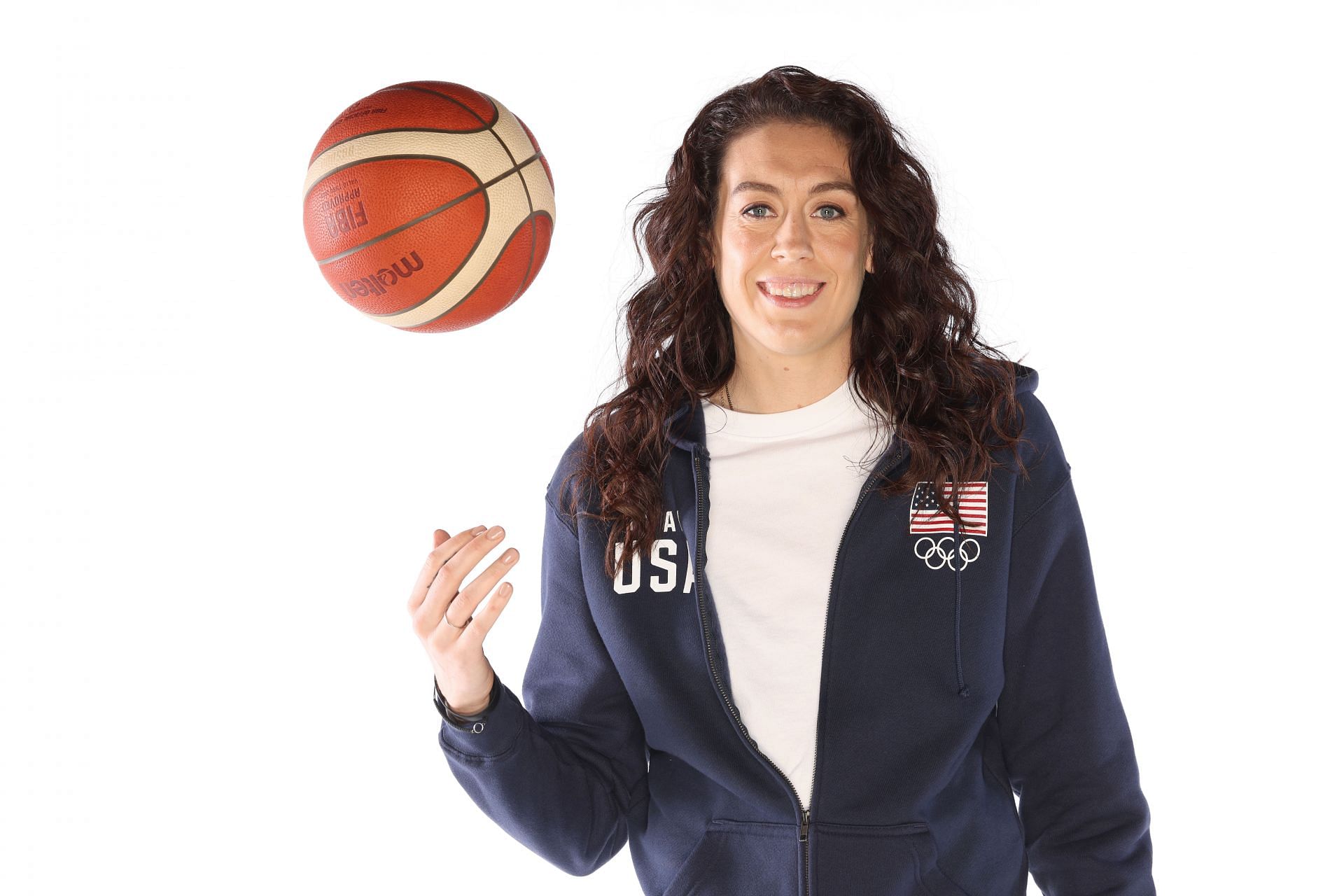 Breanna Stewart poses during the Team USA Paris 2024 Olympic Portrait Shoot in Los Angeles, California. (Photo by Getty Images)