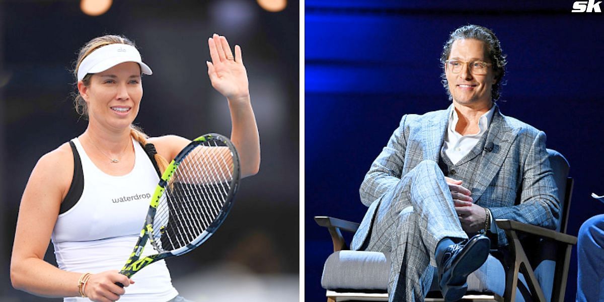 Danielle Collins (L) and Matthew McConaughey (R) [Image Source: Getty Images]